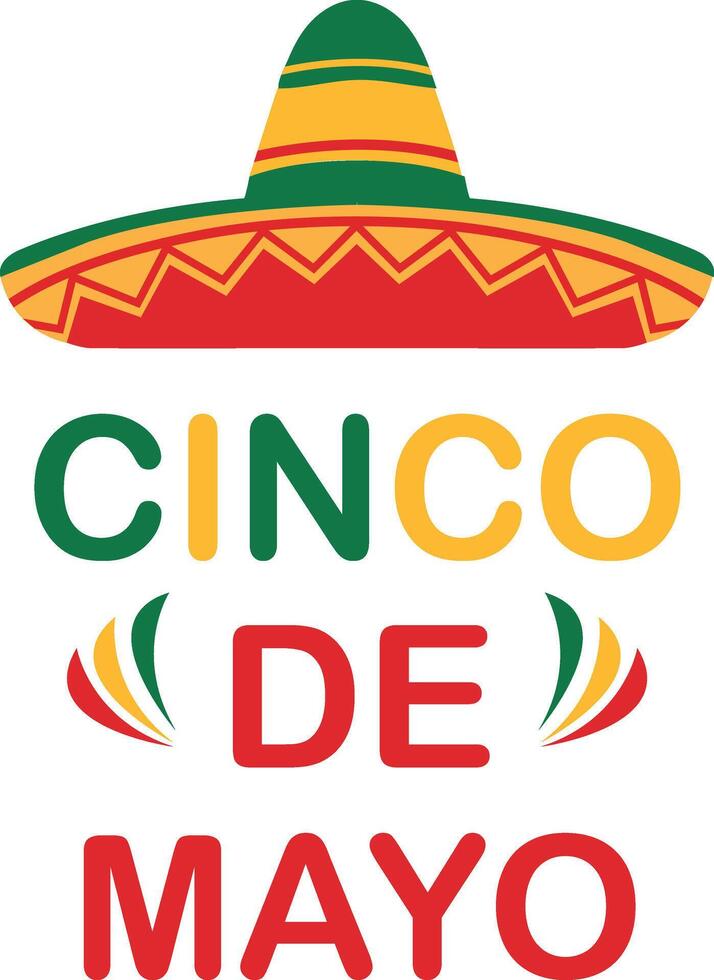 cinco de mayo logo design vector