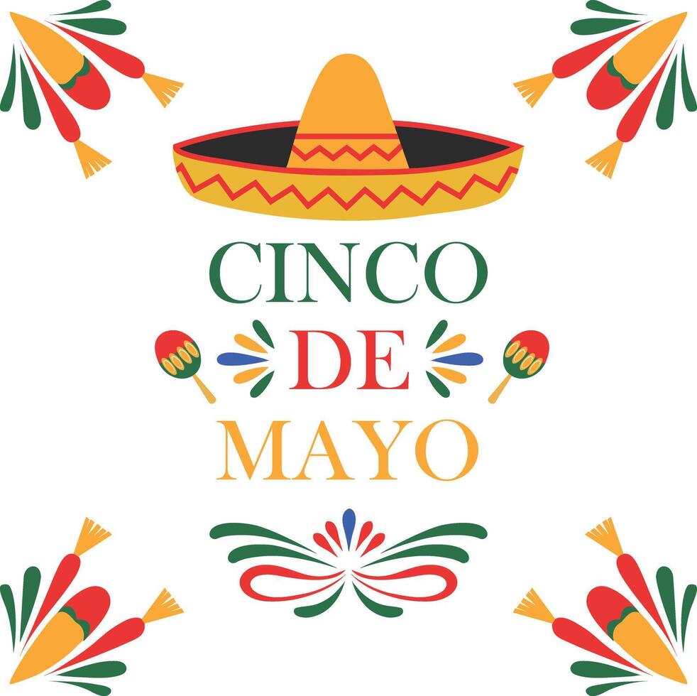 cinco de mayo illustration design vector