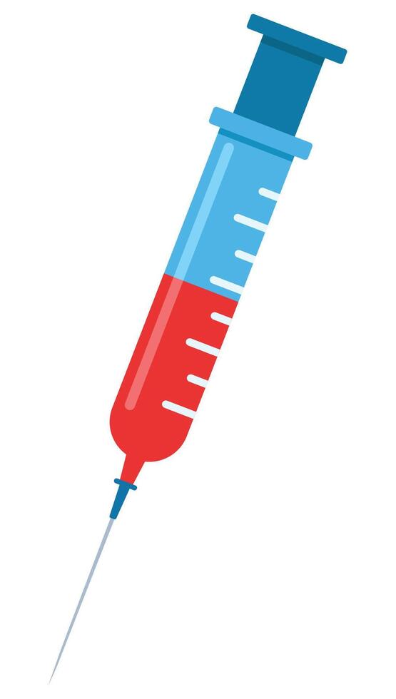 syringe icon isolated on white background. vector