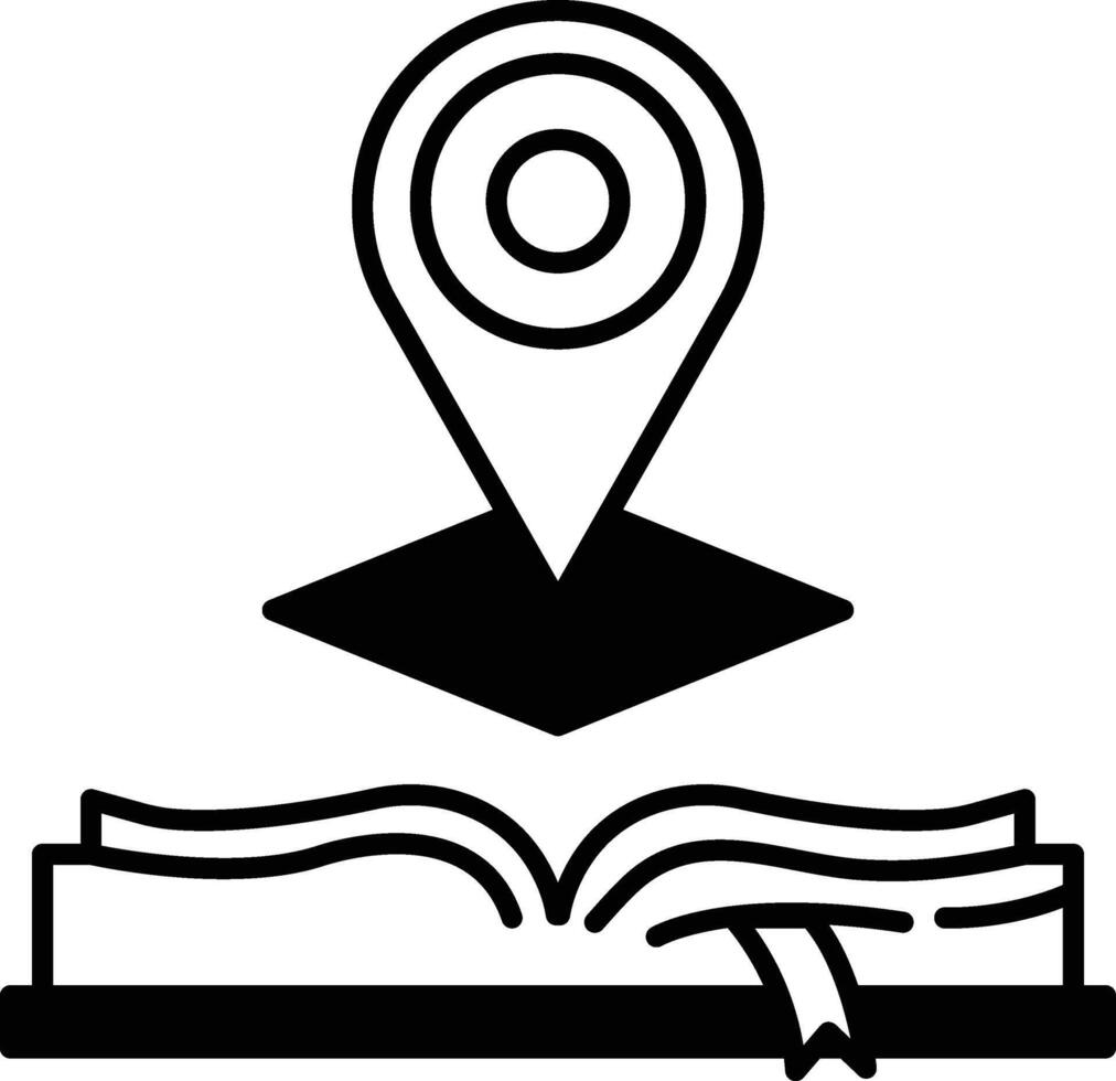 book with a marker on it vector