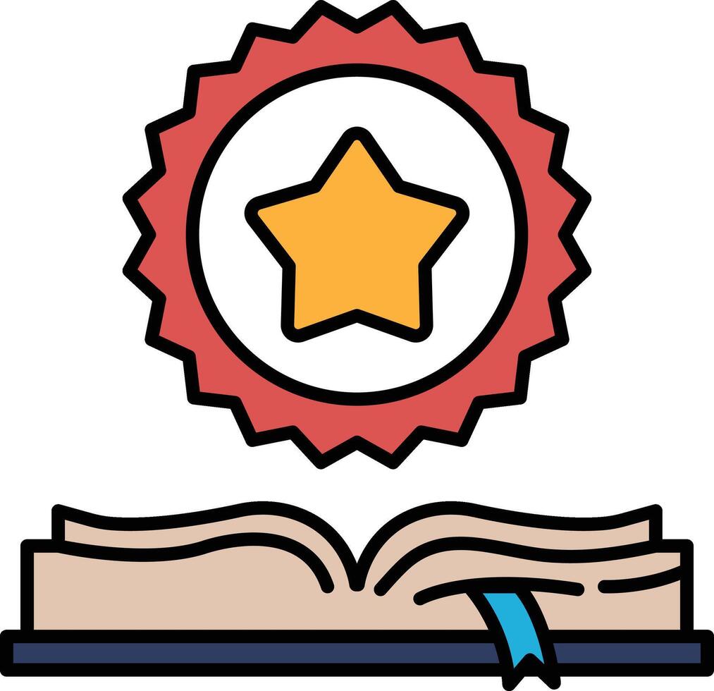A red star is surrounded by a red circle vector