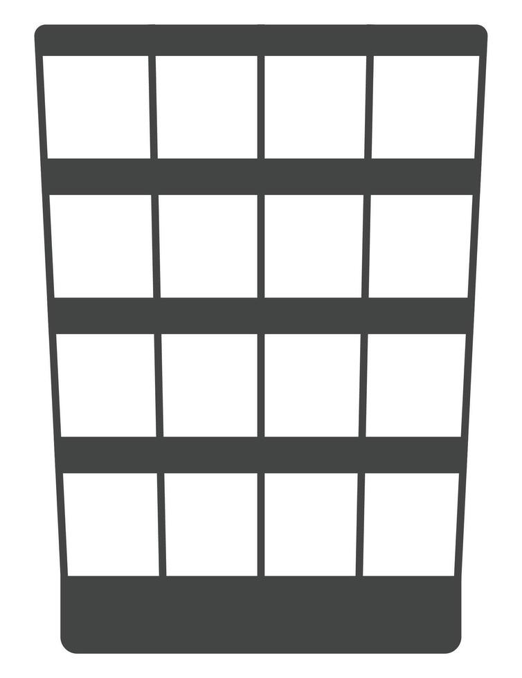 Trash flat icon isolated on white background. vector