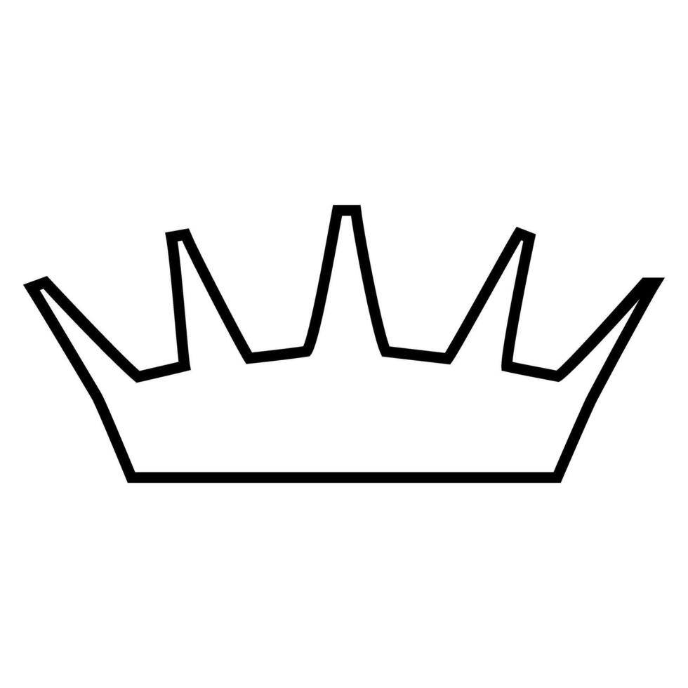 Crown icon on white background. crown icon. crown logo or sign. vector