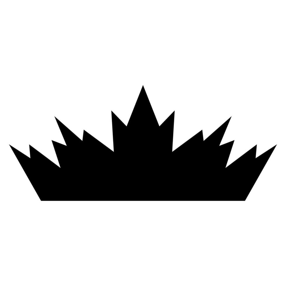 Crown icon. Outline crown icon for web design isolated on white background vector
