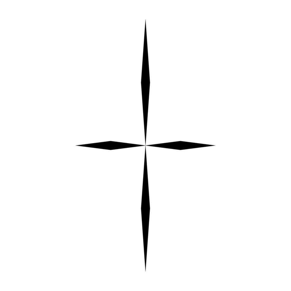 Star icon. Style is flat icon symbol, black color, white background. vector