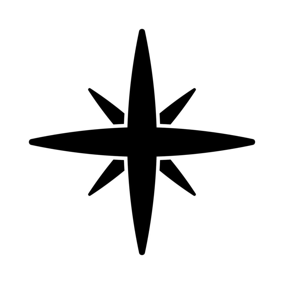 Compass icon. Compass symbol. Navigation sign. Flat style. vector