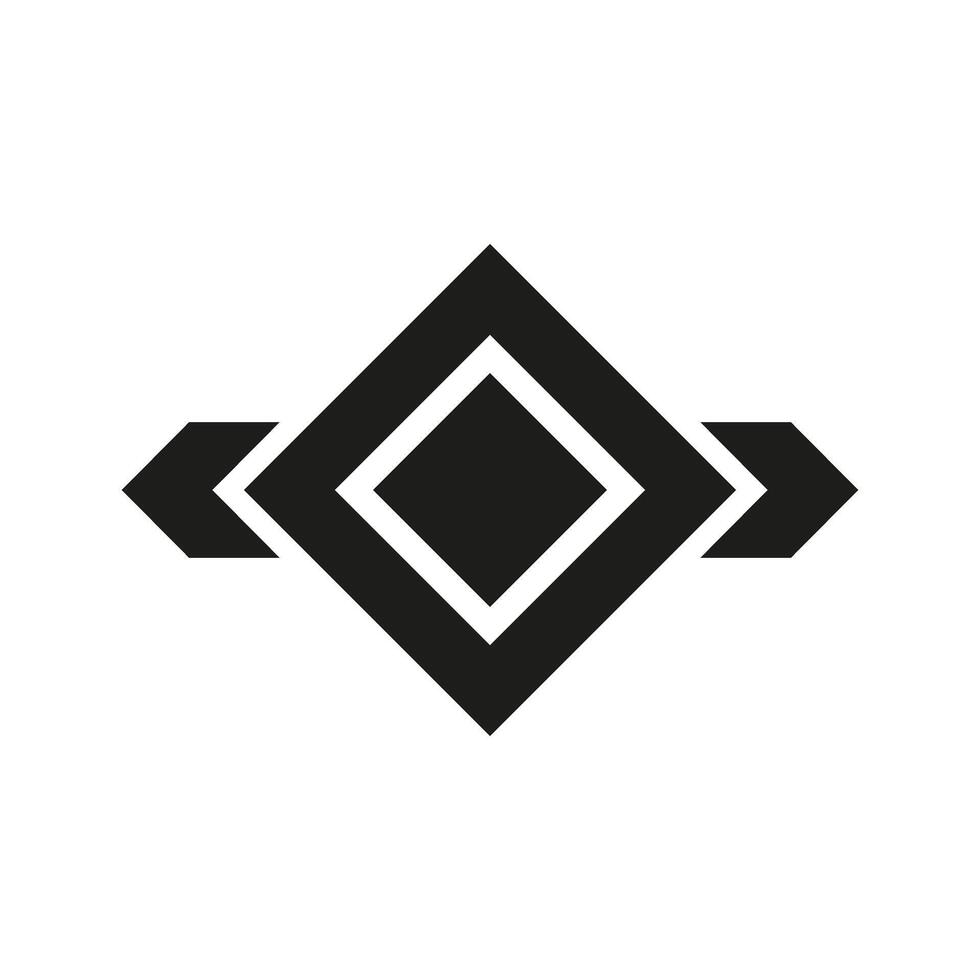 Geometric pattern in the form of a rhombus. illustration vector