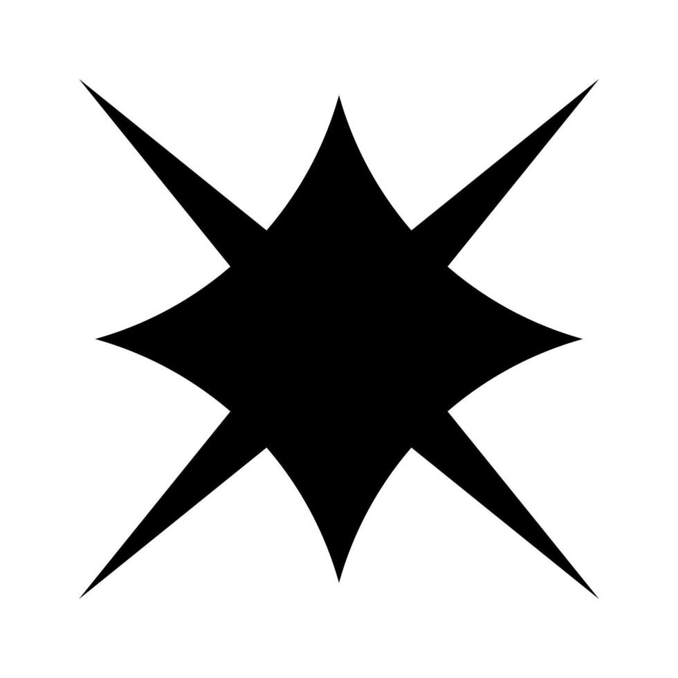 Starburst, sunburst icon. Simple starburst, sunburst icon vector