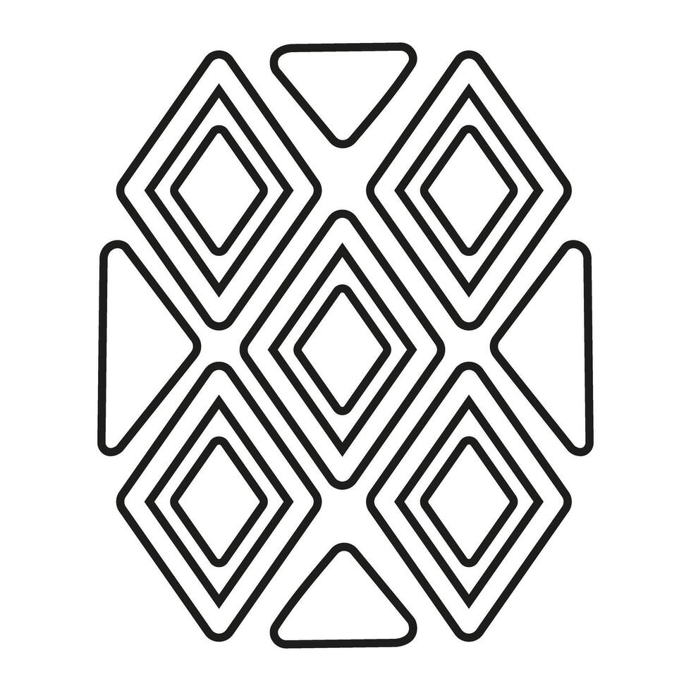 Aztec icon . Aztec symbol illustration sign. Indian symbol or sign. vector