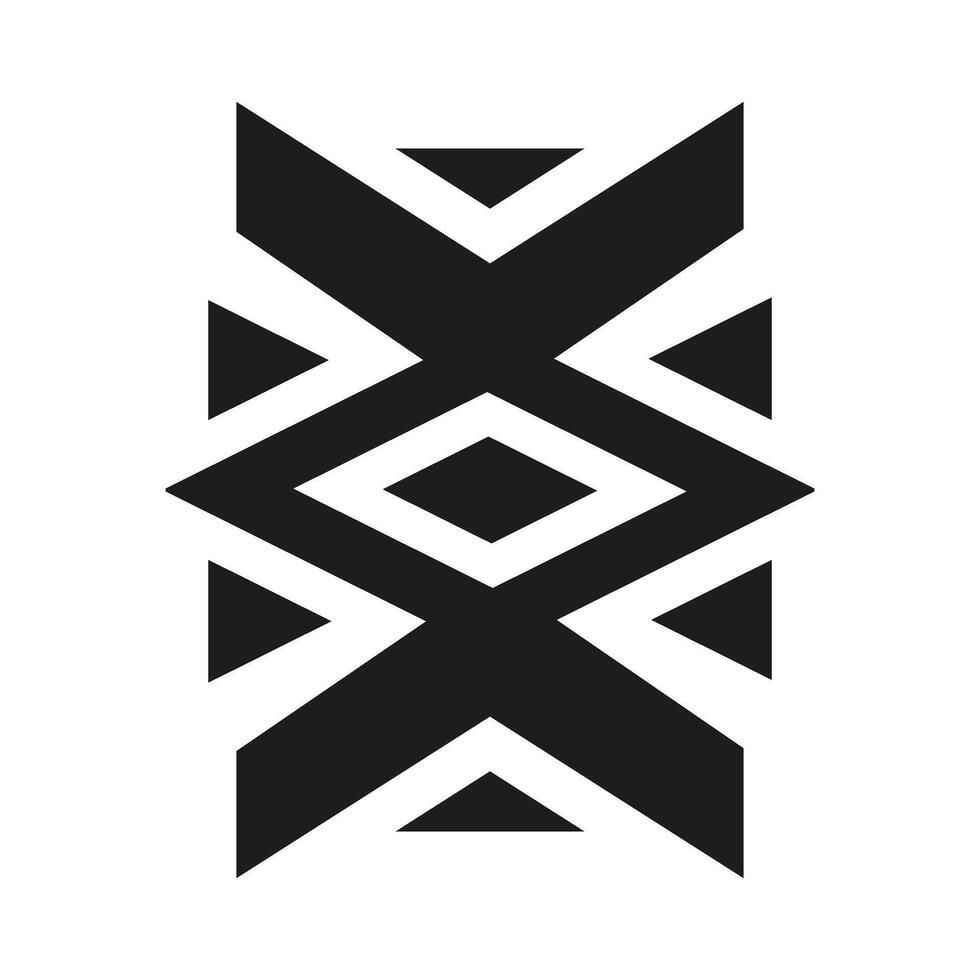 Geometric pattern icon. illustration, flat design. Eps 10 vector