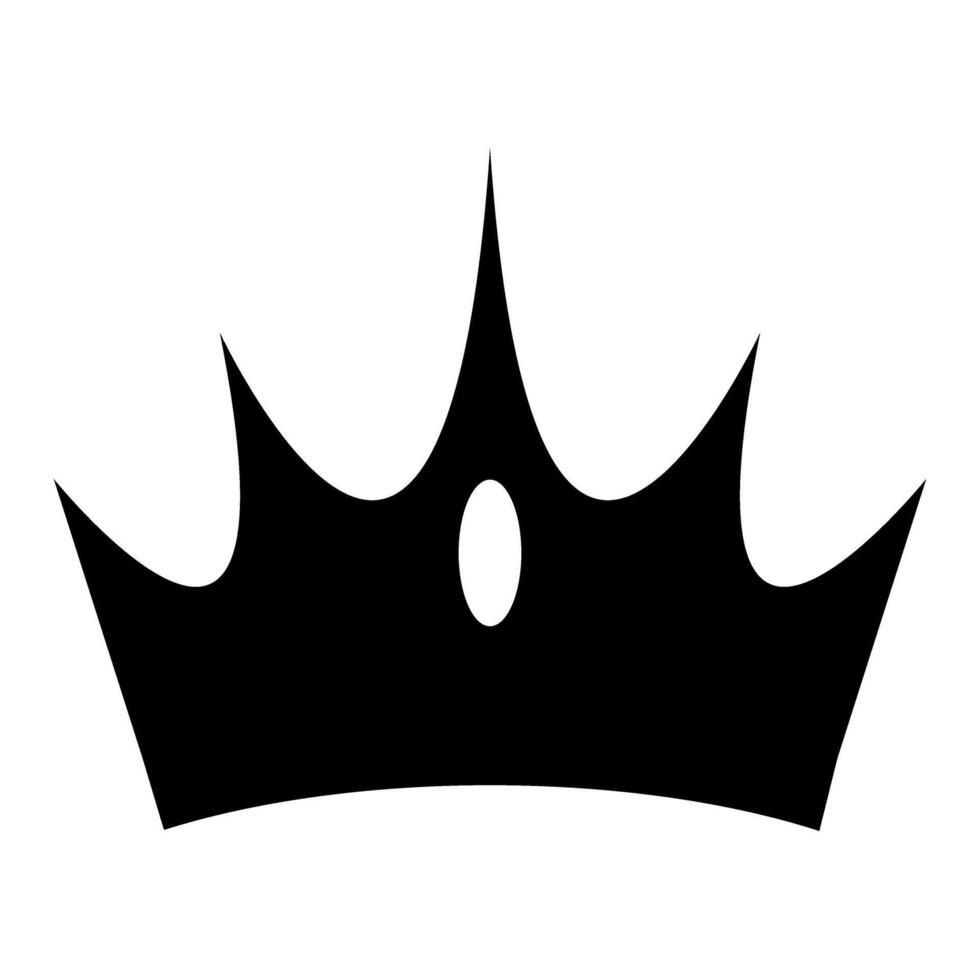 crown icon over white background, line and fill style, illustration vector