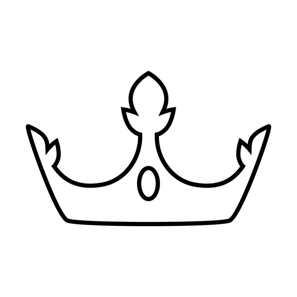 crown icon over white background, line and fill style, illustration design. vector