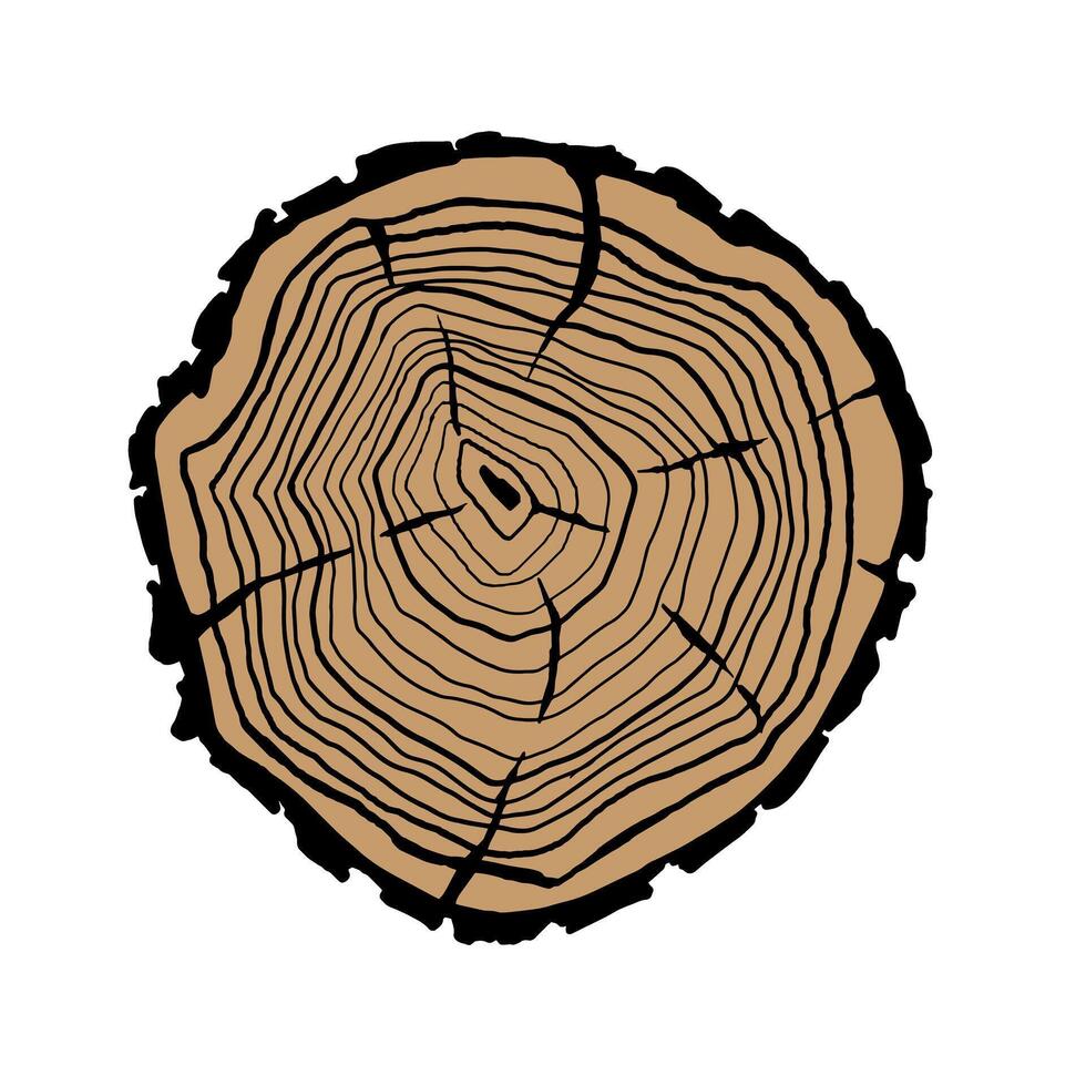 Tree stump icon isolated on white background for your web and mobile app design, Tree stump logo concept vector