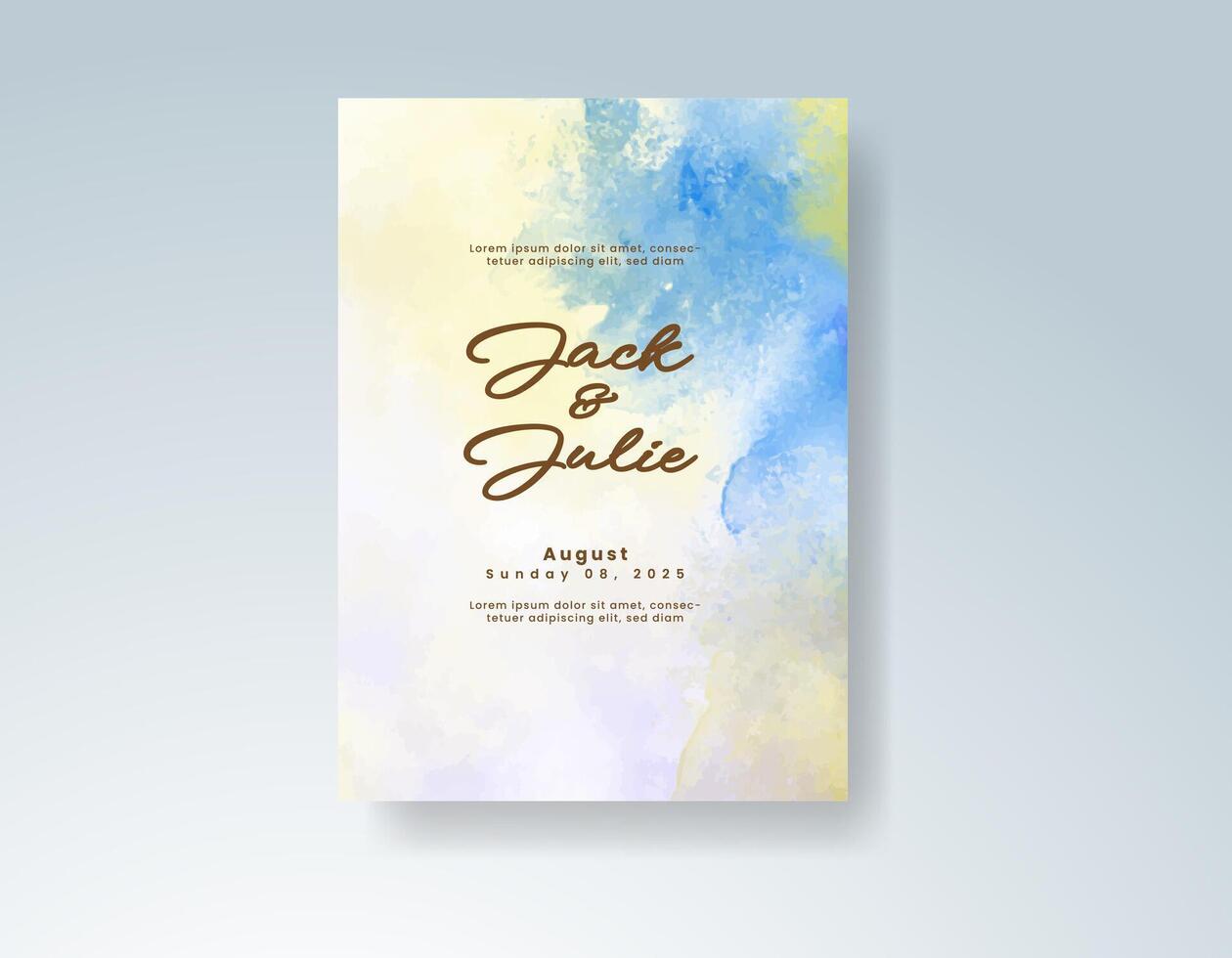 Navy Blue digital invite with transparent layers vector