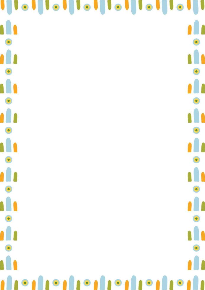 Colorful geometric empty square frame vector