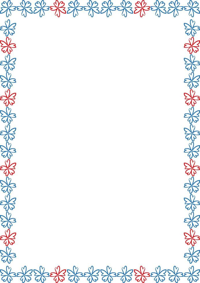 Square frame with colorful flower elements vector