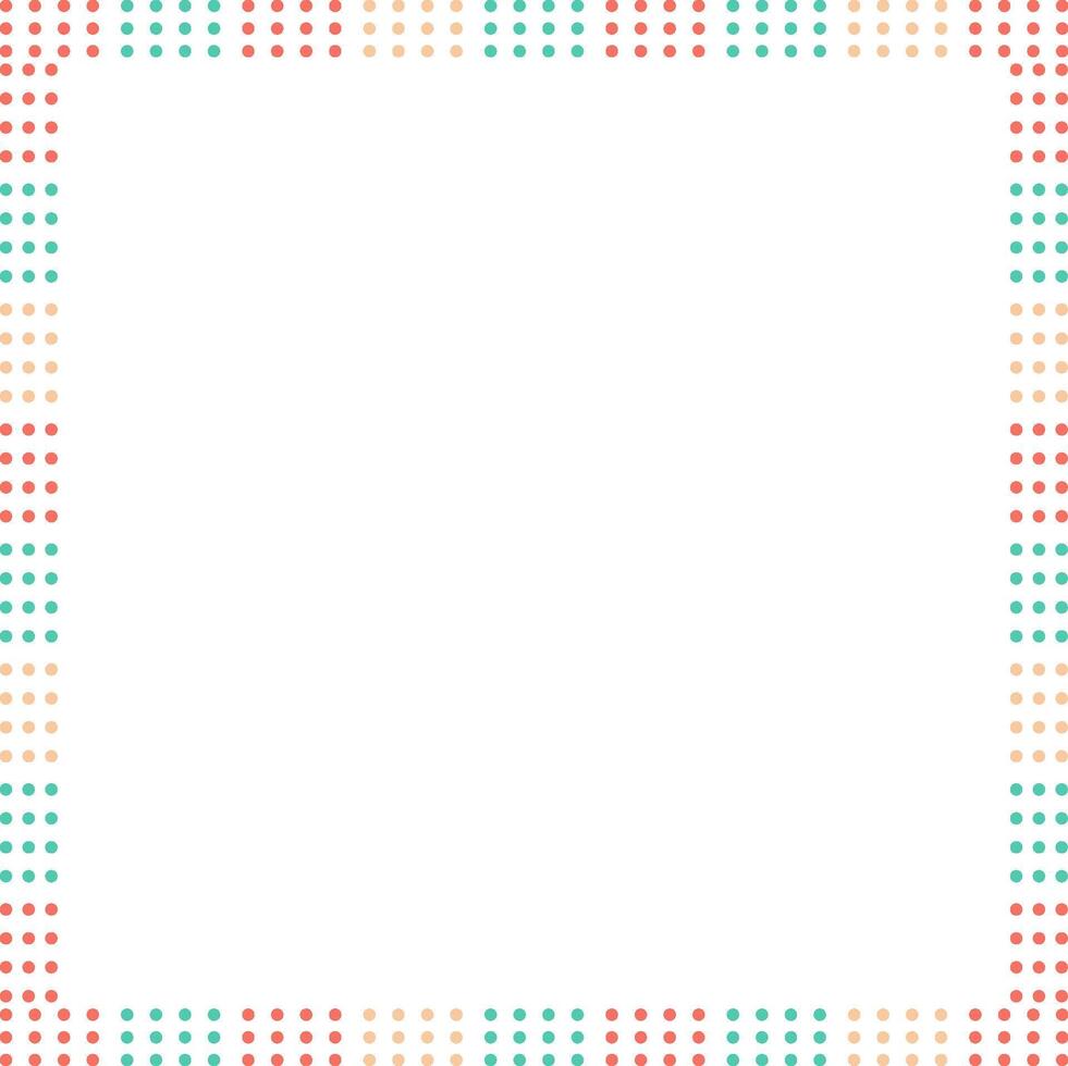 Doodle square frame with colorful elements vector