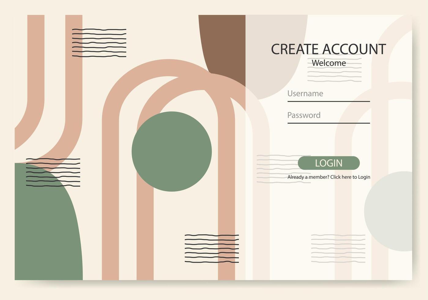 Flat design landing page vector