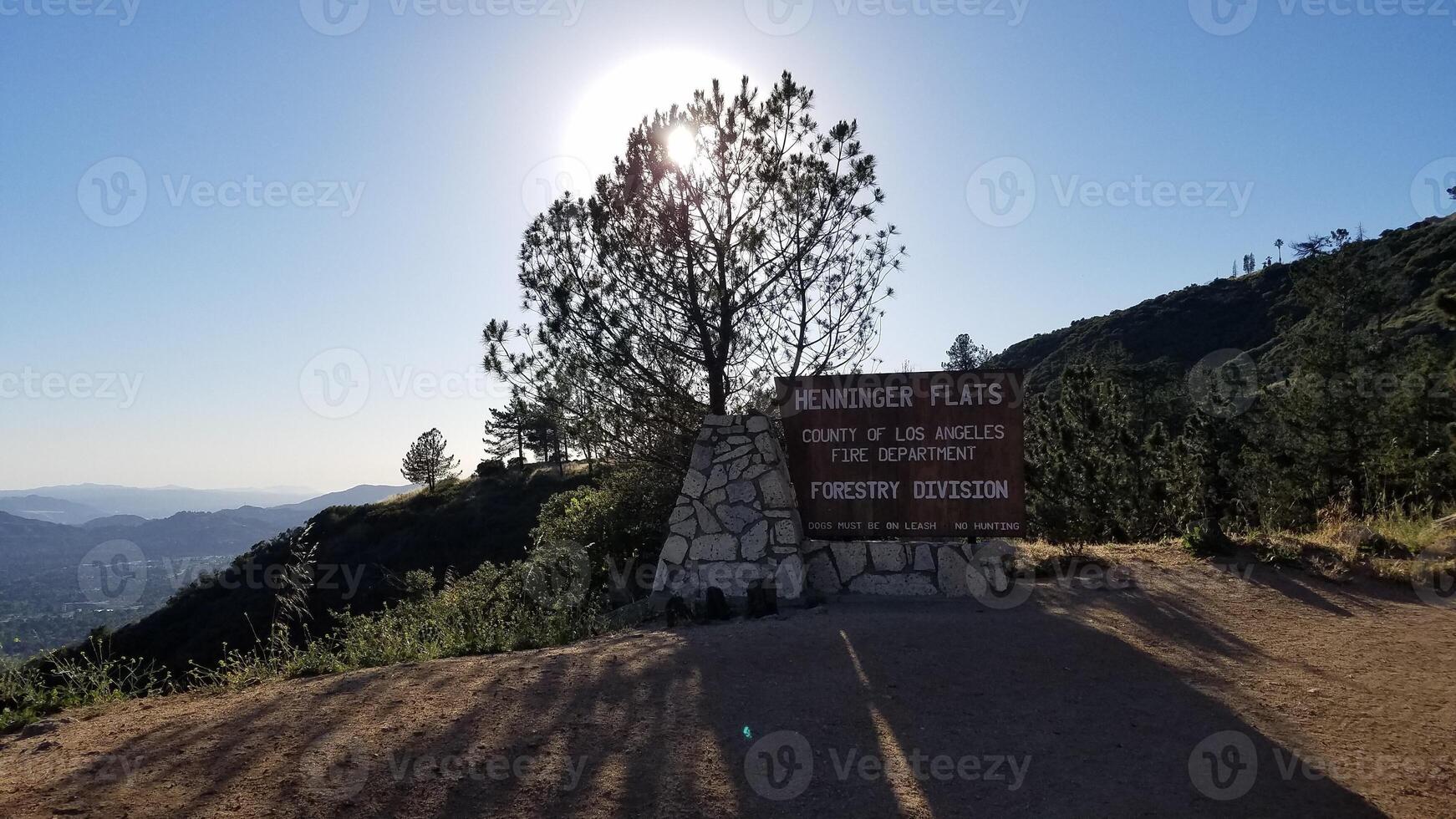 Henninger Flats, County of Los Angeles Fire Department, Forestry Devision Sign photo