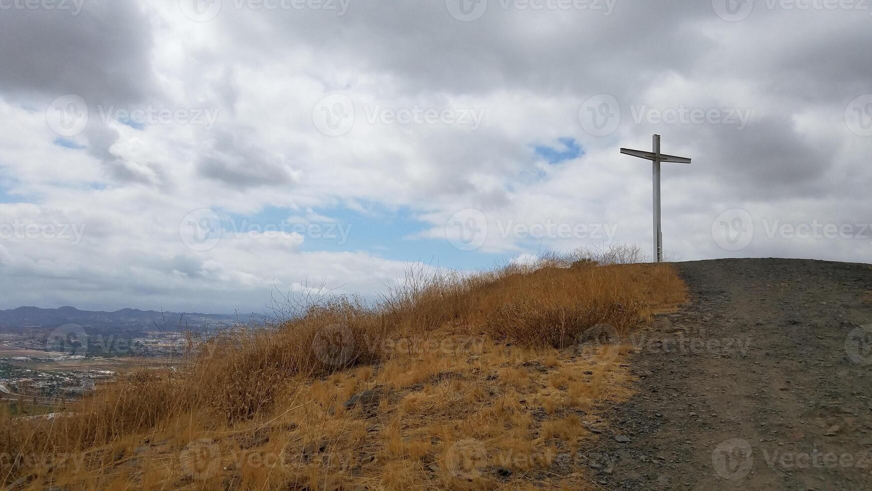 Menifee Cross Trail, Hiking in Menifee, California on a Cloudy Day photo
