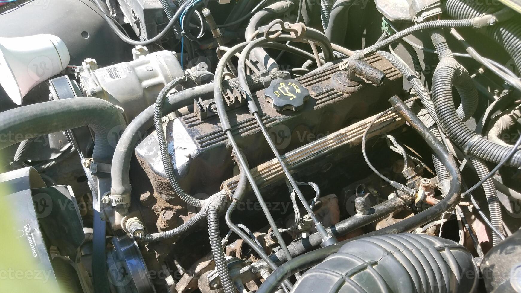 Working on a 1994 Vehicle Under the Hood, Four Cylinder Engine Repair photo