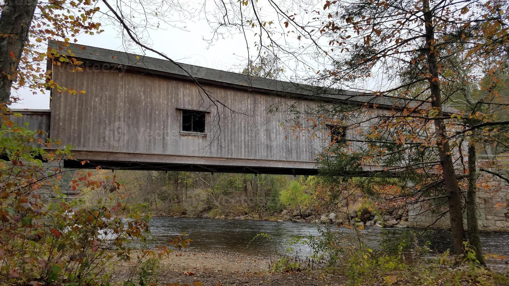 Comstock Covered Bridge across the Salmon River, East Hampton, Connecticut photo
