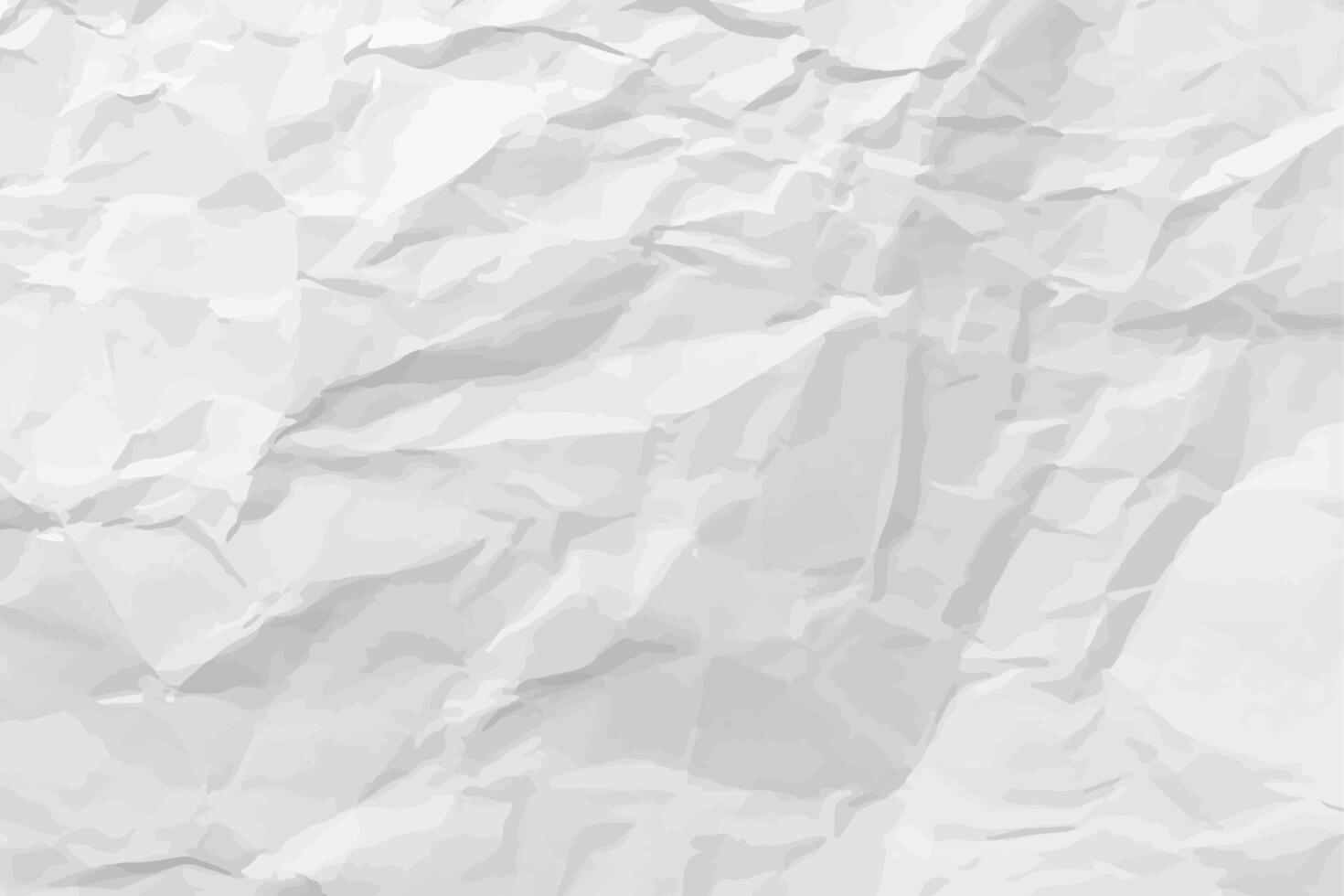 White clean crumpled paper . Horizontal crumpled empty paper template for posters and banners. illustration vector