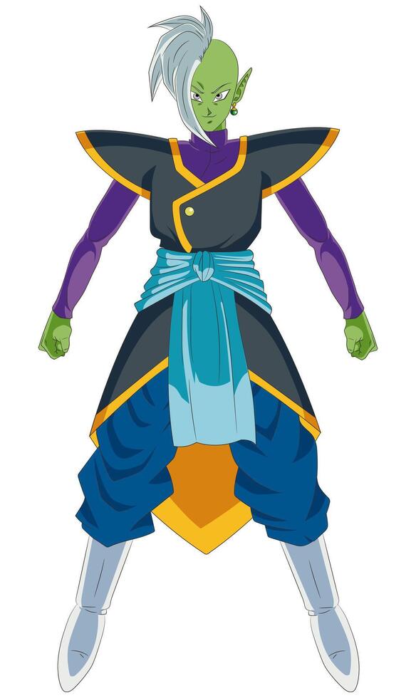 Zamasu Full Body Illustration vector