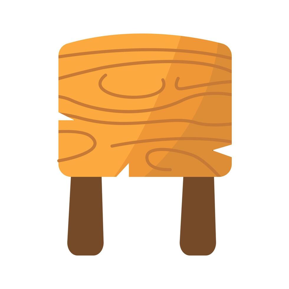 Wooden Board Cartoon vector