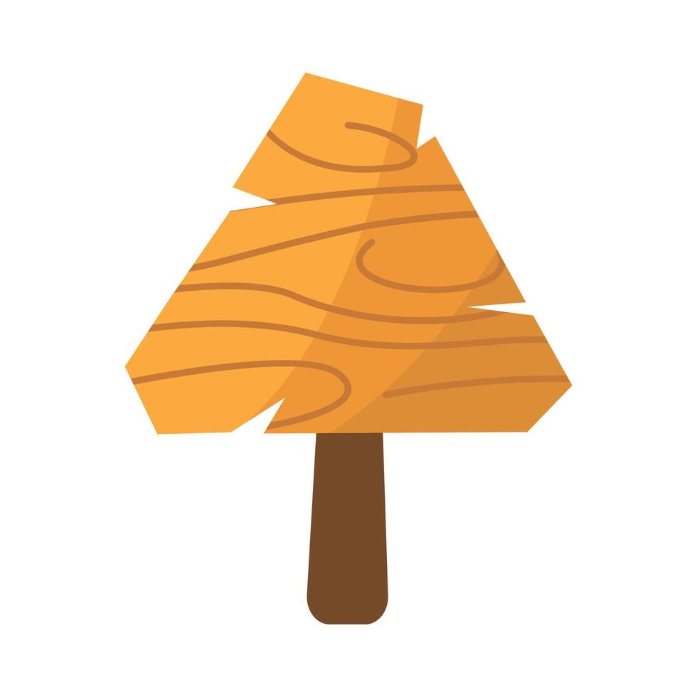 Triangle Wooden Board vector
