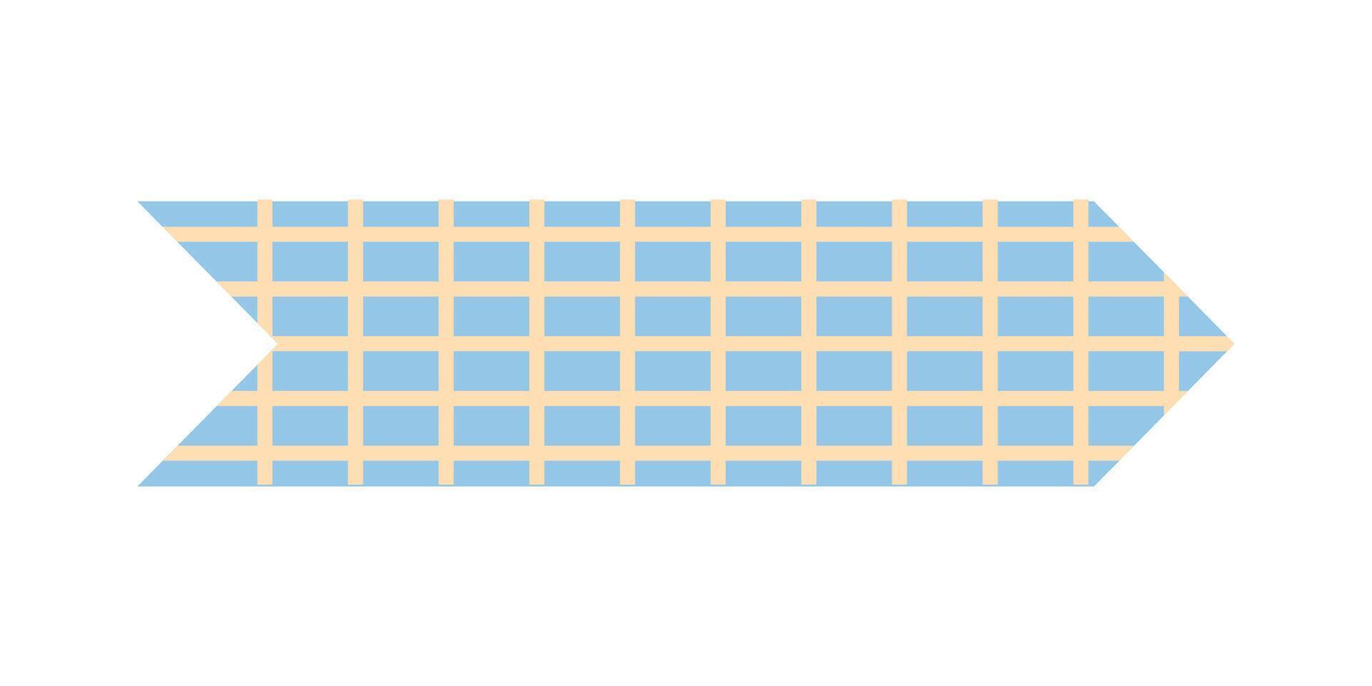 Blue Pastel Washi Tape vector