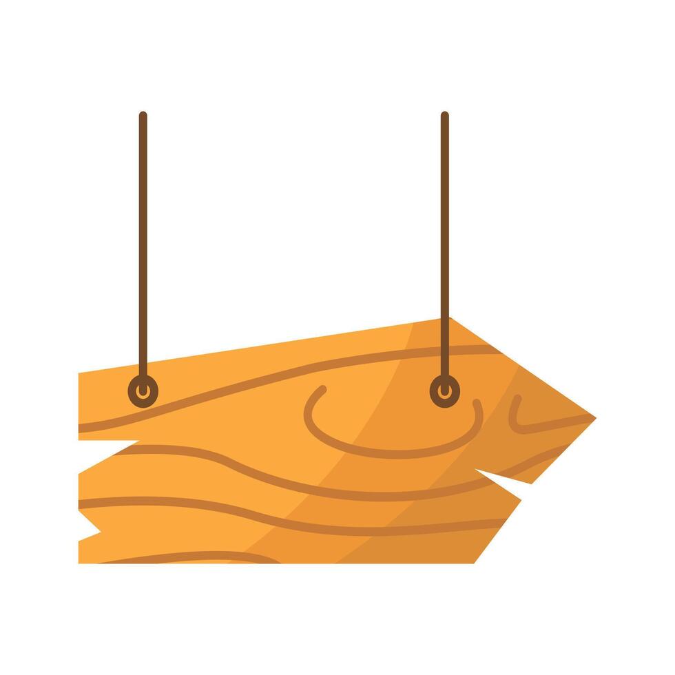 Hanging Wooden Board 13 vector