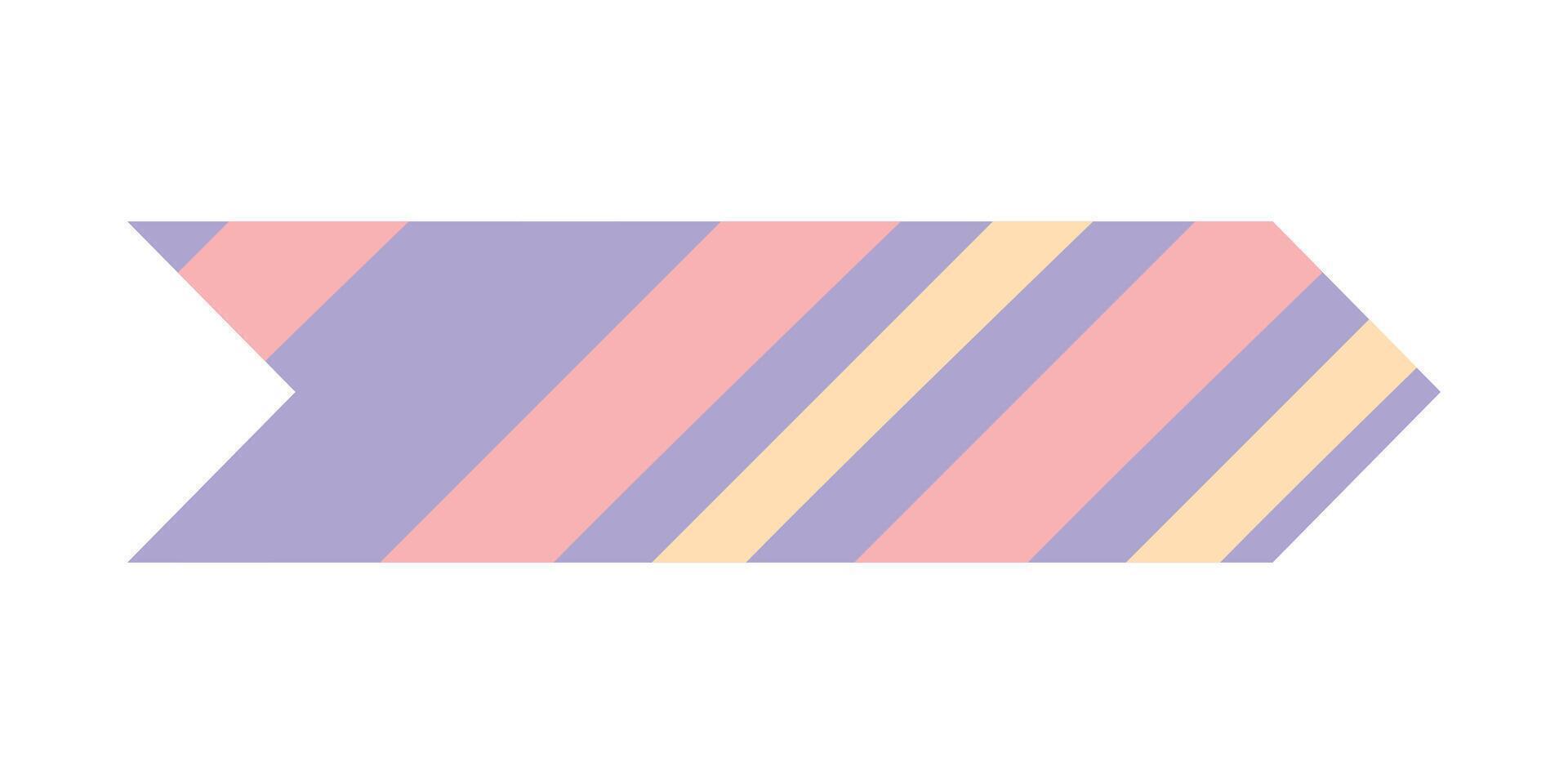 purple pastel washi tape with slash pattern vector