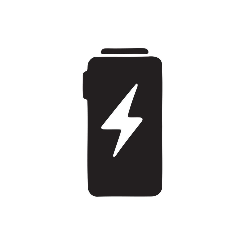 Modern Battery Icon for Charging and Power Management vector