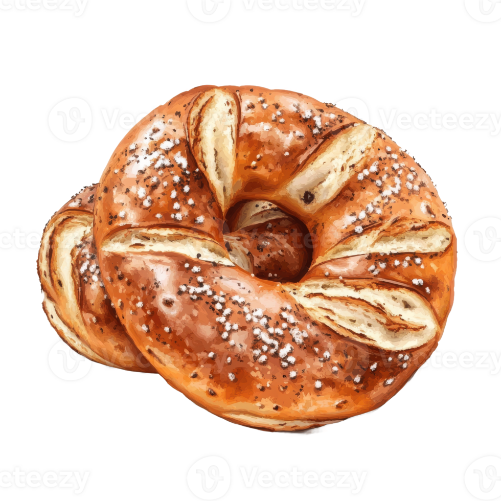 Delicious pretzels isolated png
