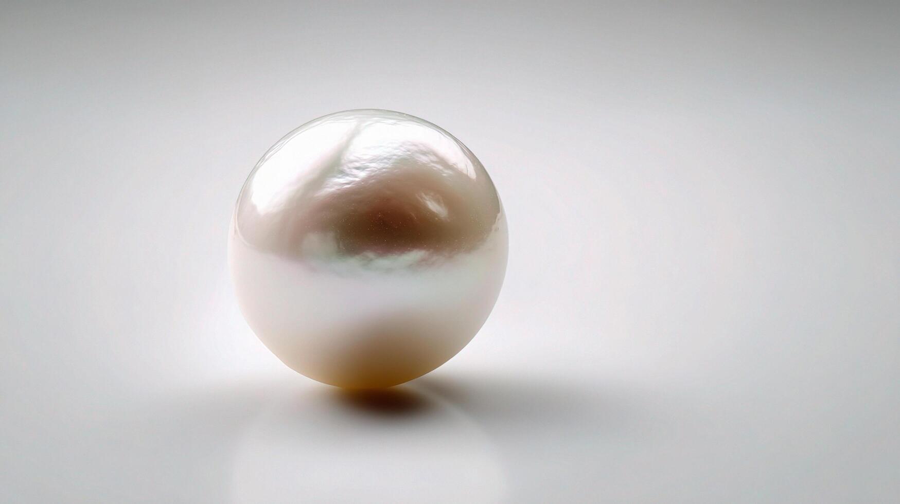 A pearl on a white background photo