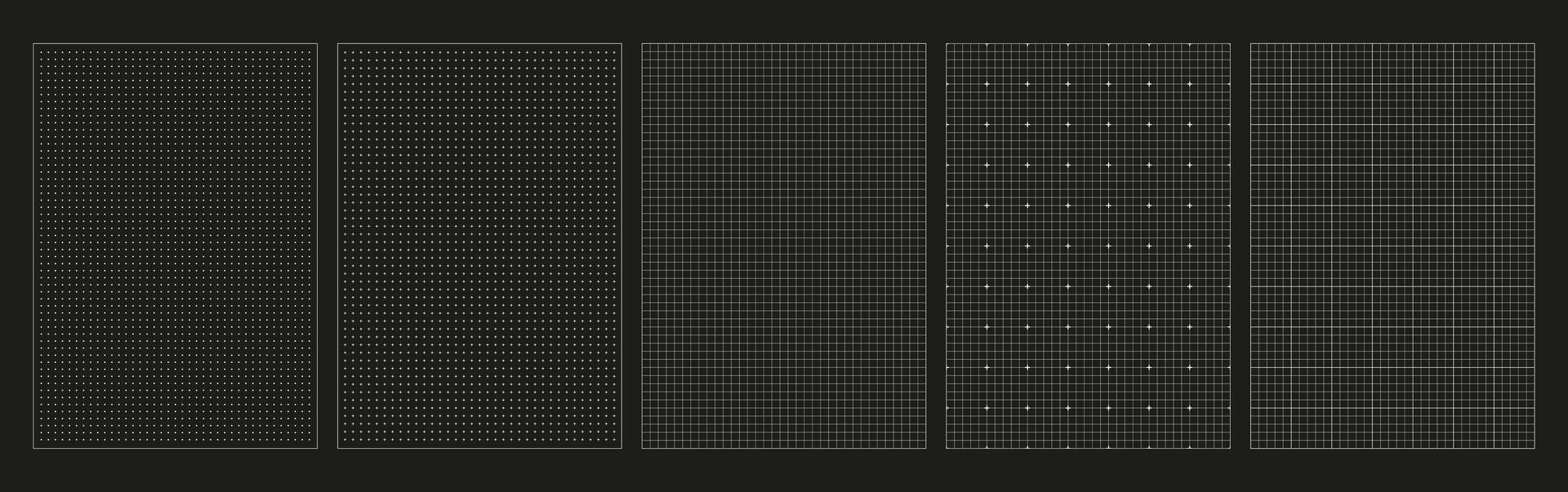 Detailed blueprint black graph shows multiple grid layouts useful for architects and designers to draft building plans or layout designs effectively. vector