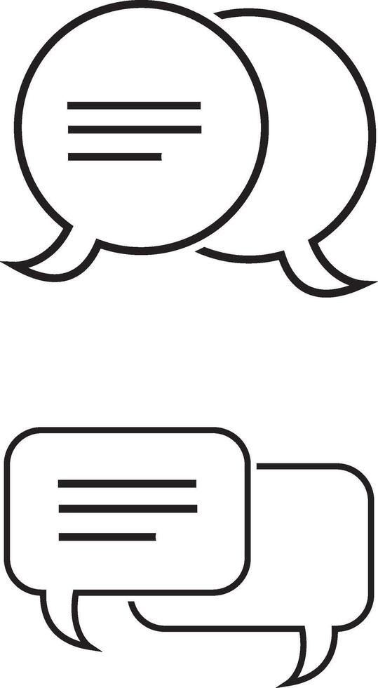 speech bubble icon. chat symbol icon vector