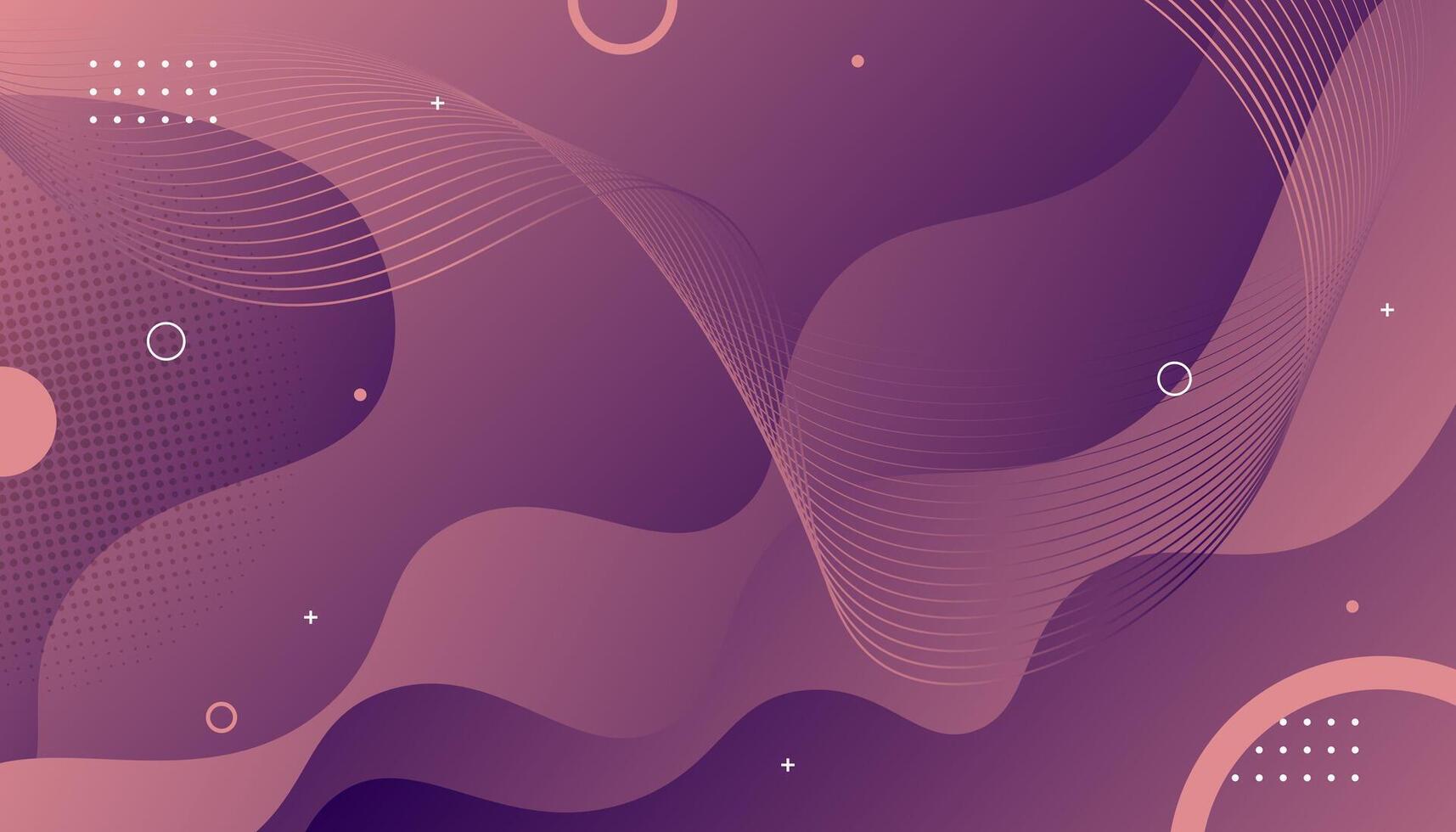 Abstract Purple Gradient Background with Wave Patterns vector