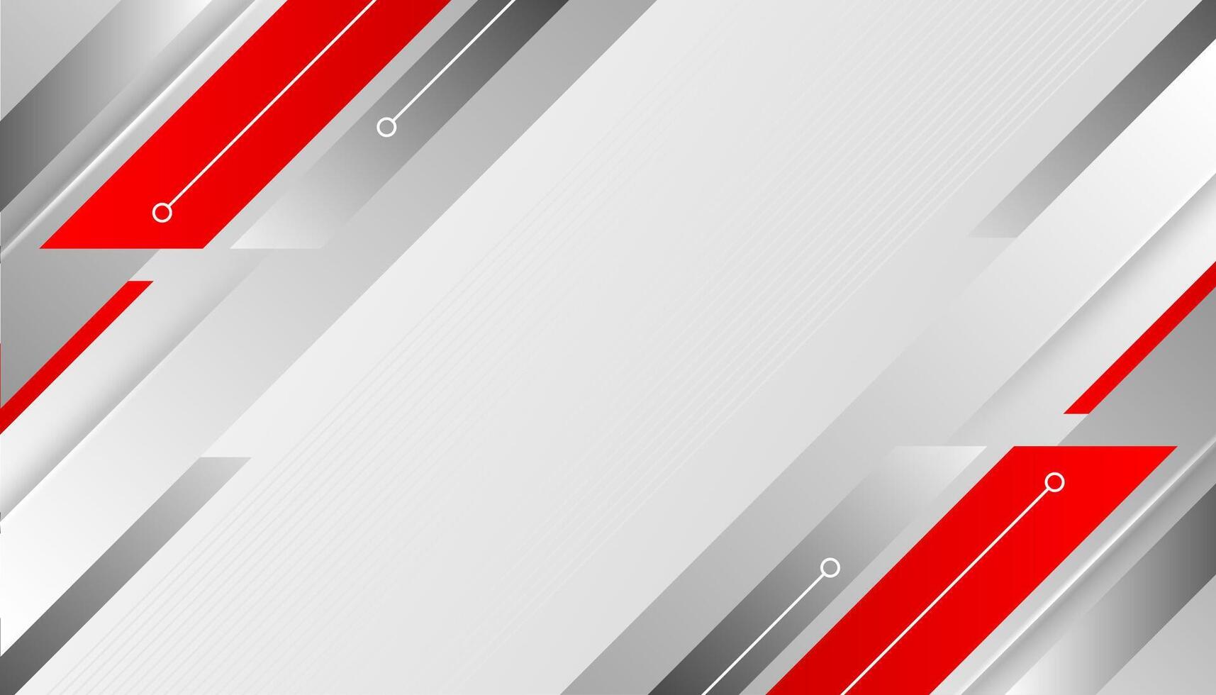Abstract geometric red and grey corporate background. vector