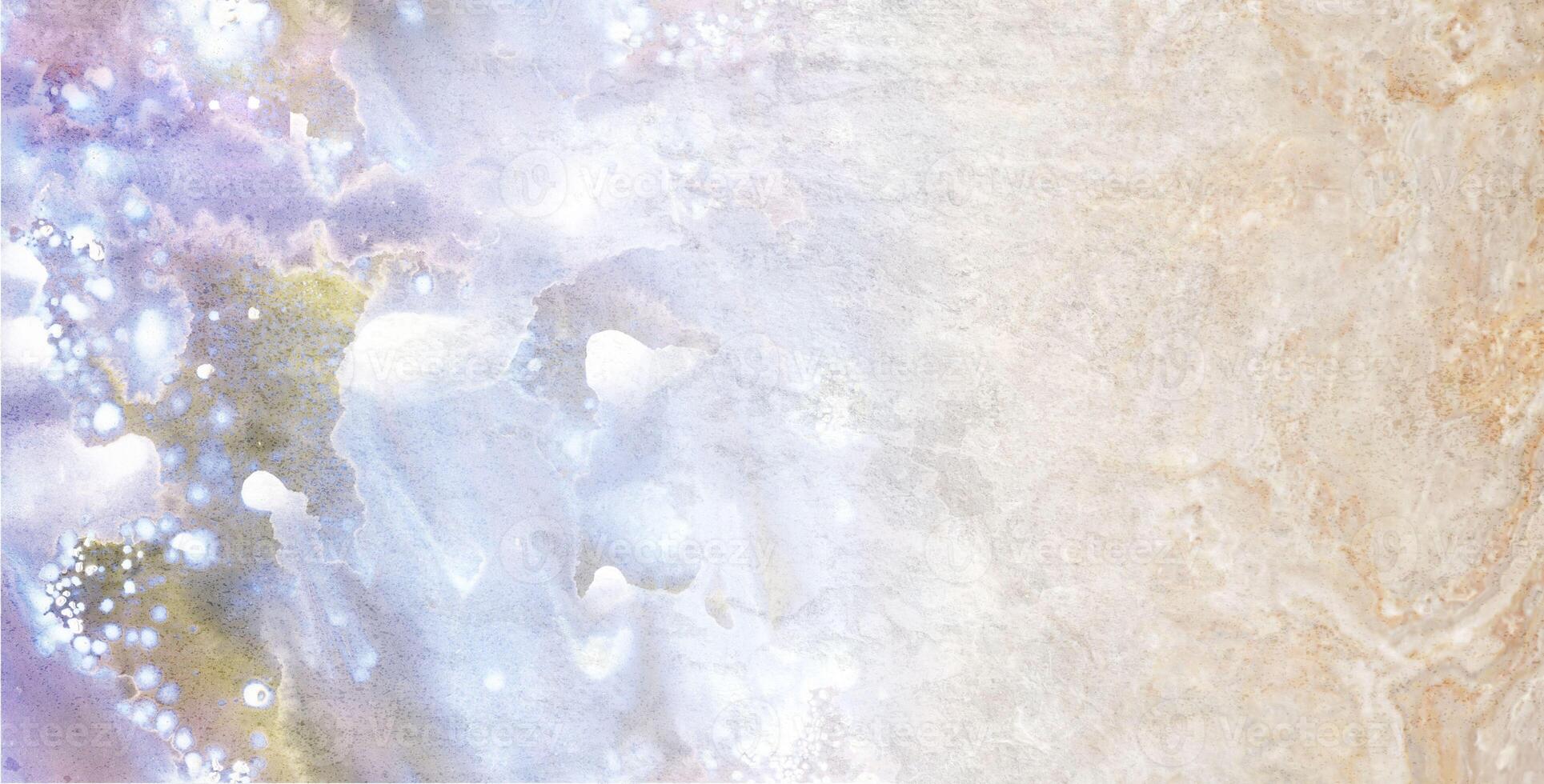 airy background that transitions from pastel purples and blues on the left to warm cream and beige tones on the right. photo