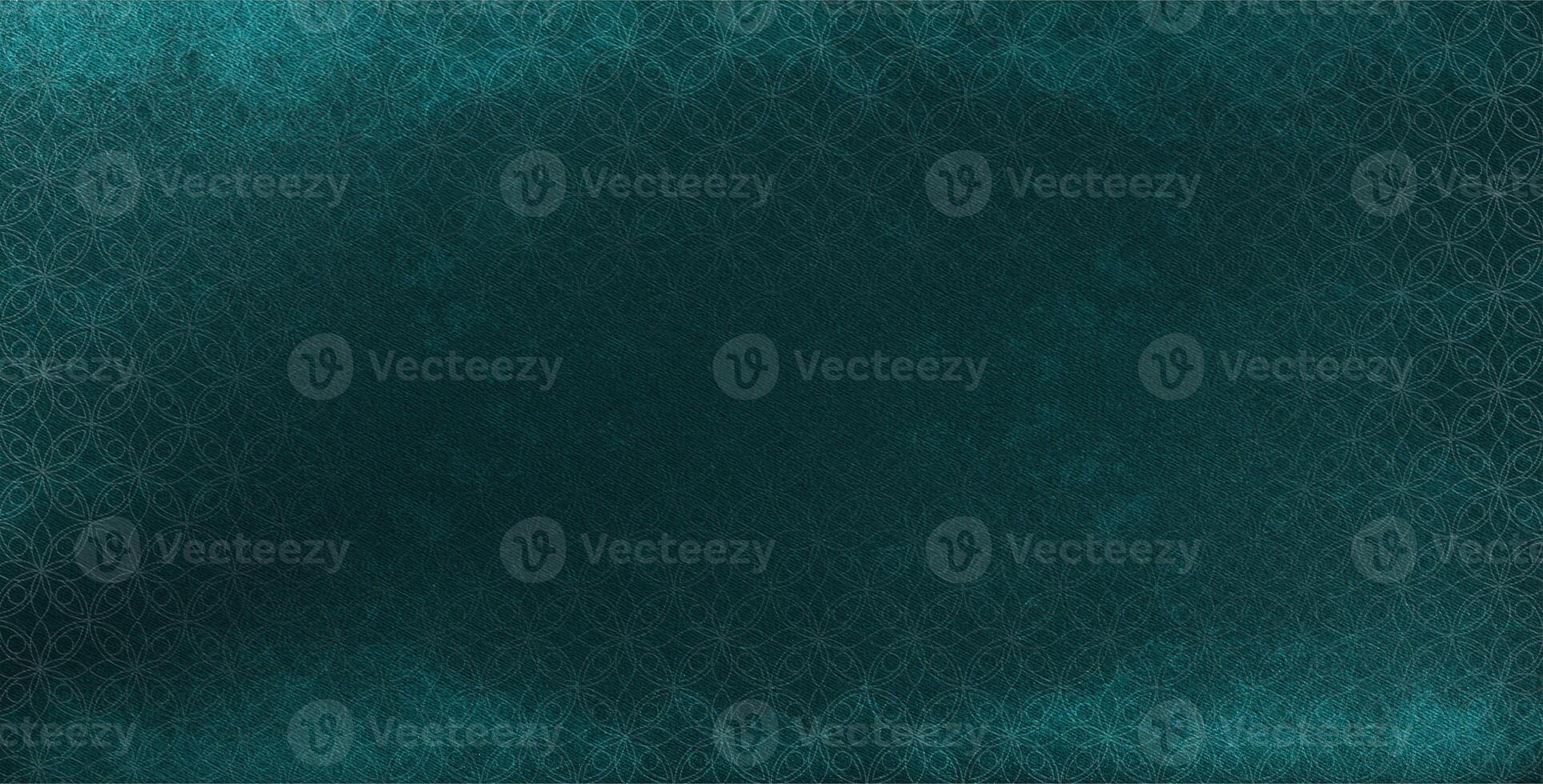 dark emerald green background with a subtle vignette effect that creates a sense of depth, drawing attention toward the center. Overlaying the entire surface is a delicate, geometric floral pattern photo