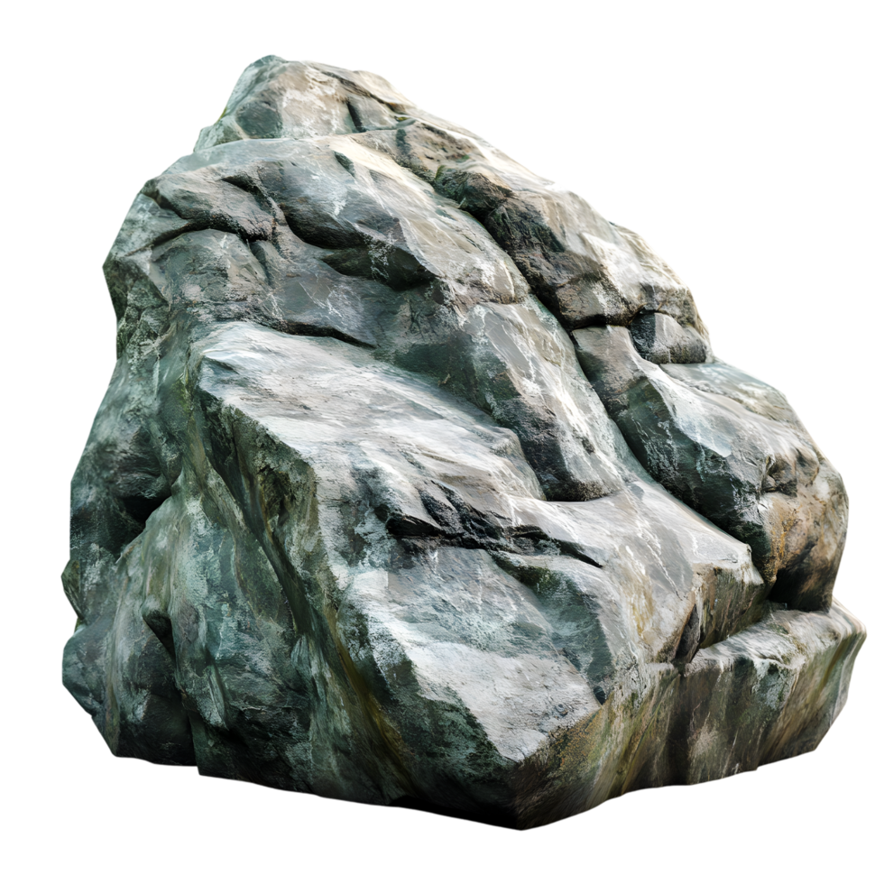 Large Realistic Boulder Stone Clip Art Style on Transparent Background png