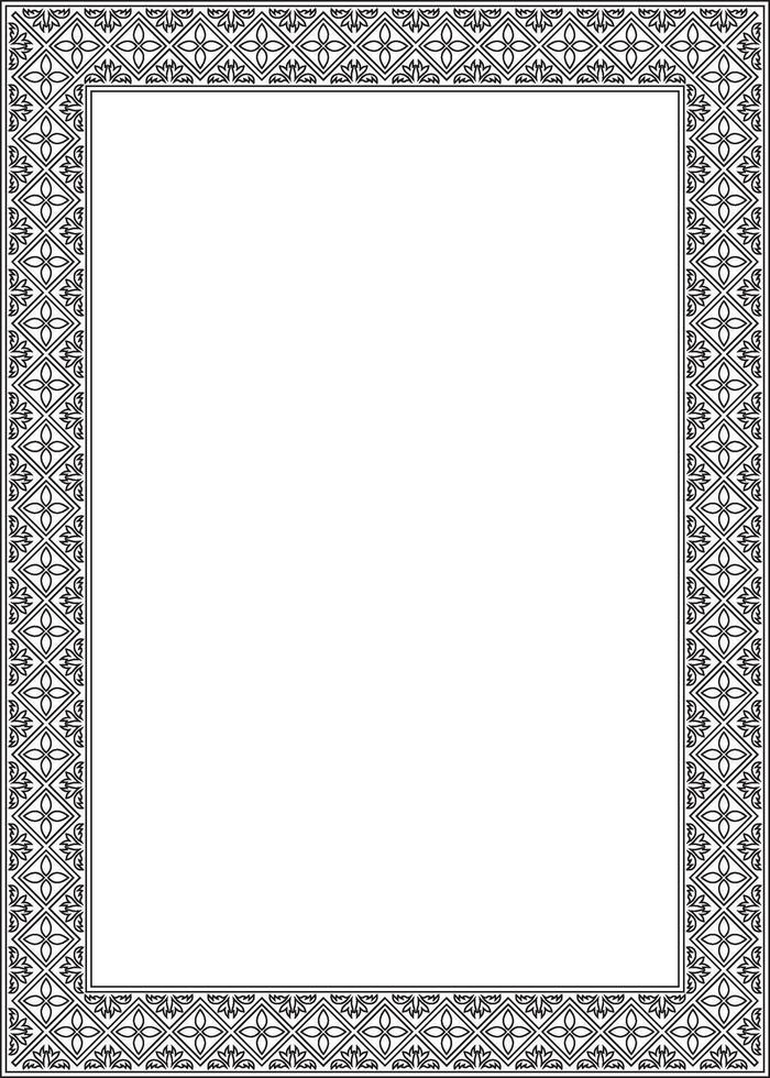 black contour square classic renaissance ornament. Rectangle, european border vector