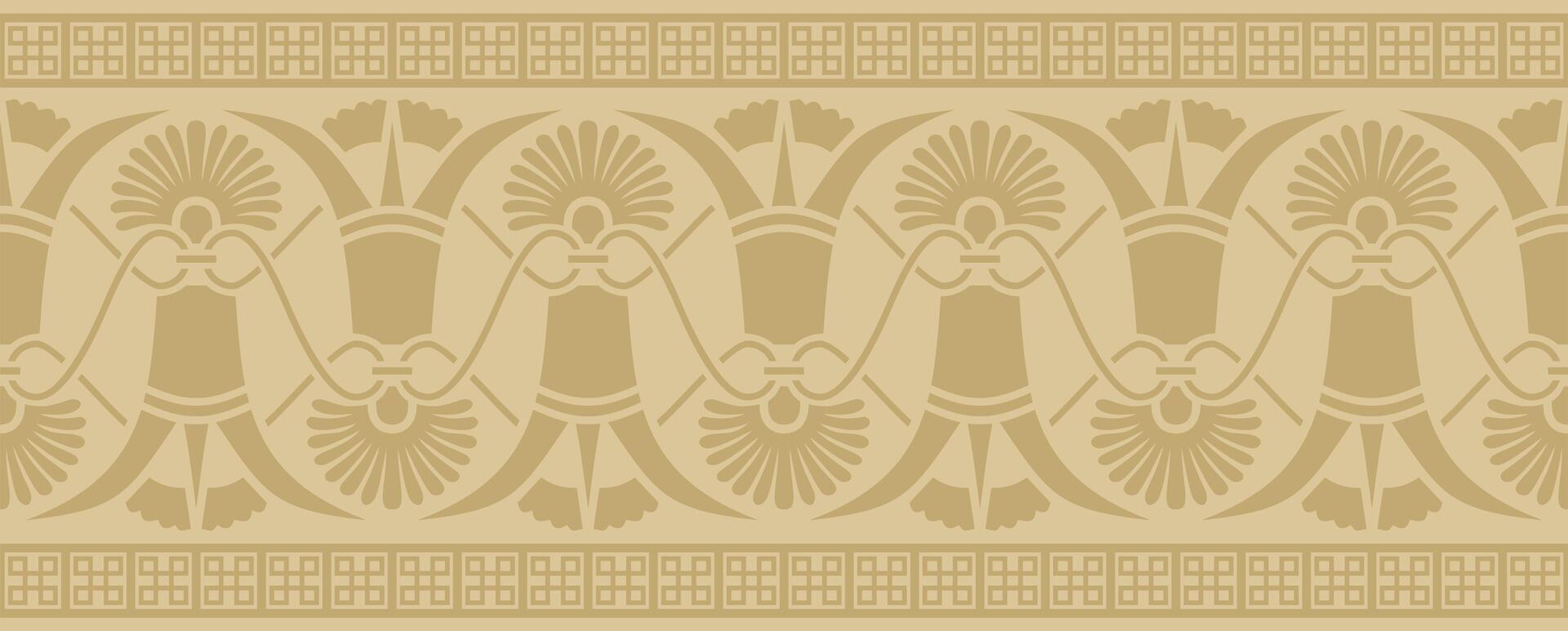 golden classic seamless european national ornament. Ethnic pattern of the Romanesque peoples. Border, frame of ancient greece vector