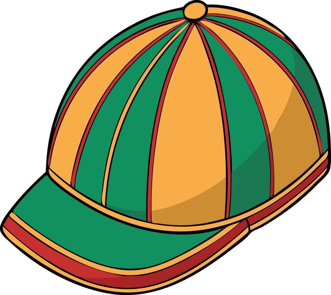 Cotton Ascot Cap for Summer Vibes Available on EPS File vector