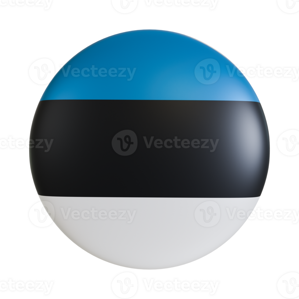Estonia flag 3d circle icon. png