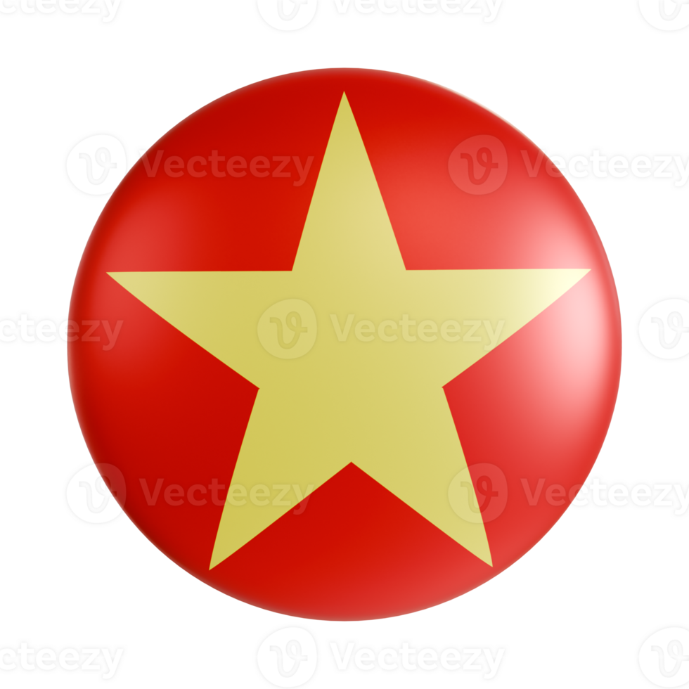 Vietnam flag 3d circle icon. png