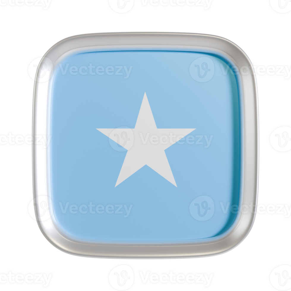 Somalia flag 3d square icon. png