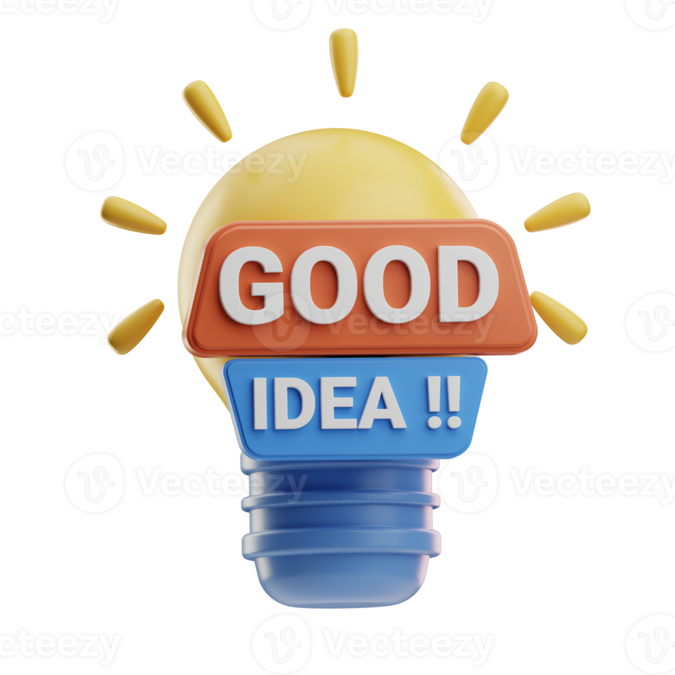 Light Bulb Good Idea Icon png